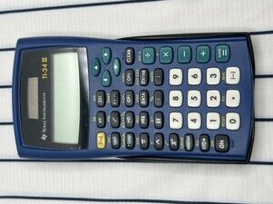 Texas Instruments TI-34 II Scientific Calculator w/ Cover - TESTED WORKS